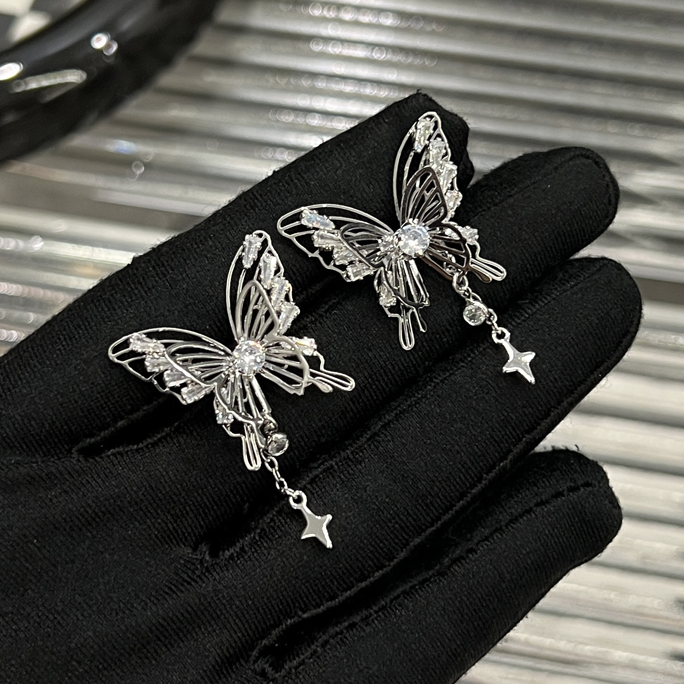 铜合金耳饰 C163个性简约超仙时尚复古百搭气质时尚耳夹