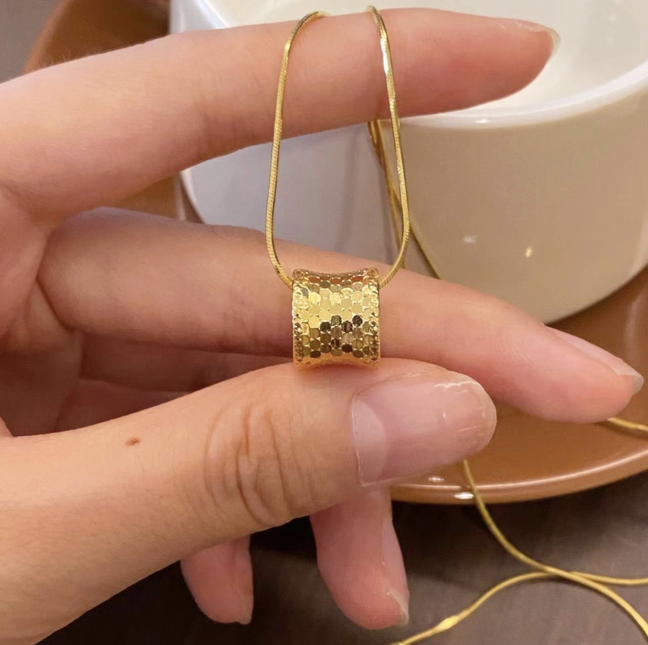 铜合金项链 F55精美经典百搭气质轻奢时尚吊坠项链