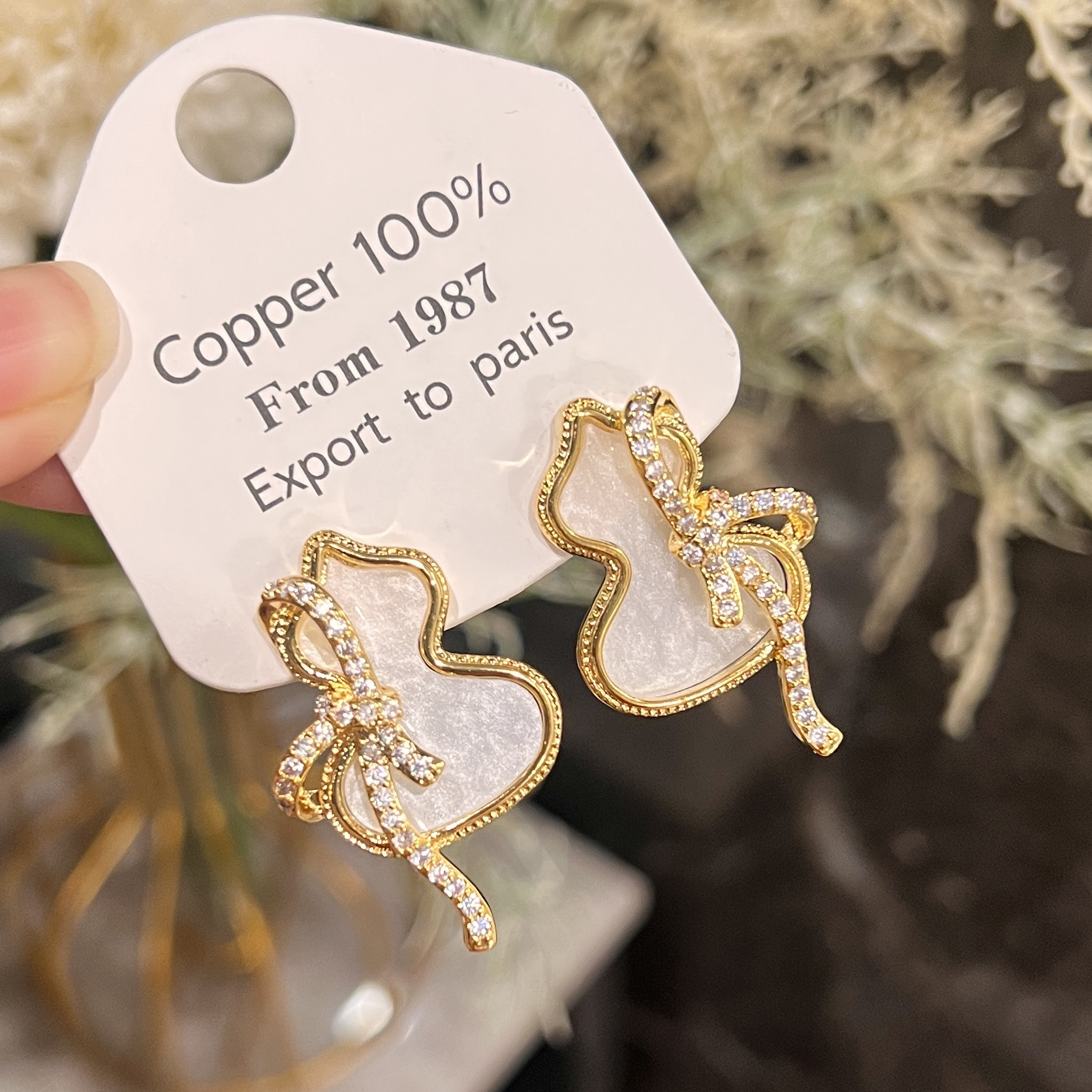 铜合金耳饰 C284精致时尚百搭葫芦耳环