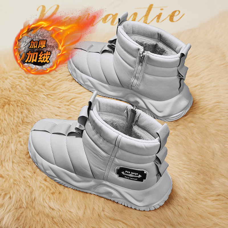 回力瑞雪地靴男鞋冬季加绒保暖棉靴户外高帮棉鞋男士休闲百搭潮鞋