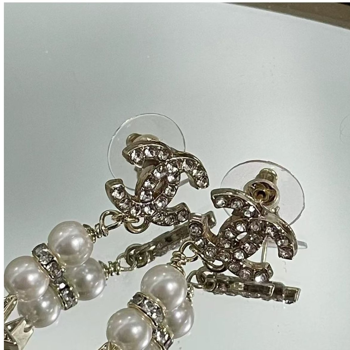 95新 Chanel/香奈儿 乱乱子中古/耳钉/82907/（无刻印不支持鉴定）