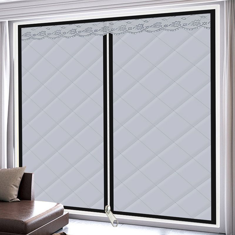 冬季家用保暖棉窗帘超厚防寒密封窗户挡风卧室隔断保温防风保温膜