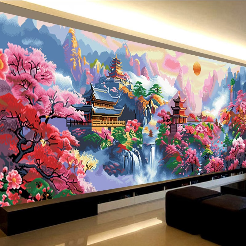 （宠粉福利）洪福齐天十字绣（非成品）大格四股绣48色满绣