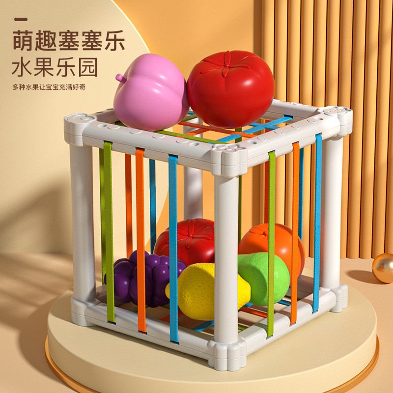 婴幼儿玩具水果塞塞乐认知配对0-3-6-12个月新生宝宝益智早教V036