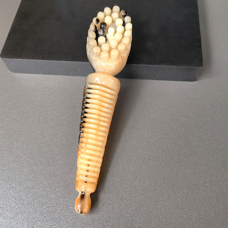 牛角一体莲蓬按摩脸梳精品加厚防静电美容