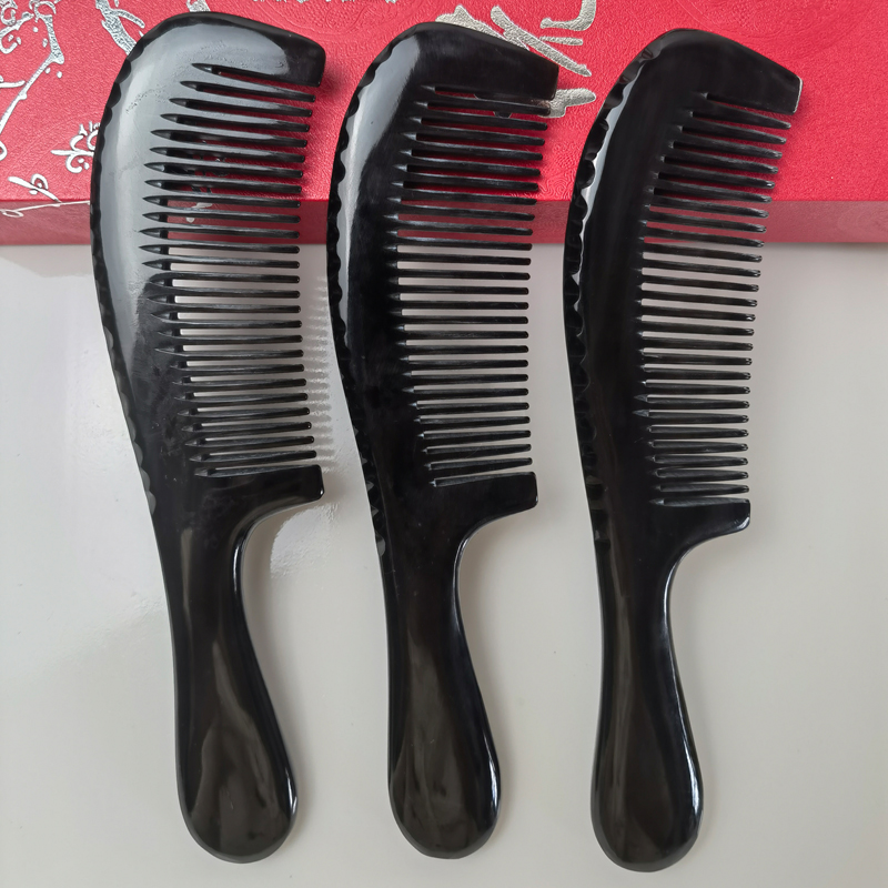 牛角梳家用梳子卷发梳子女士专用防静电男士头发蓬松宽齿大号梳子