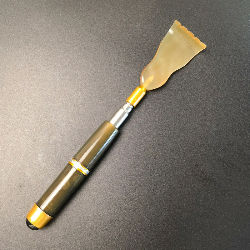 收缩痒痒挠大号可伸缩痒痒挠牛角不求人挠痒耙抓背神器抓痒高级款
