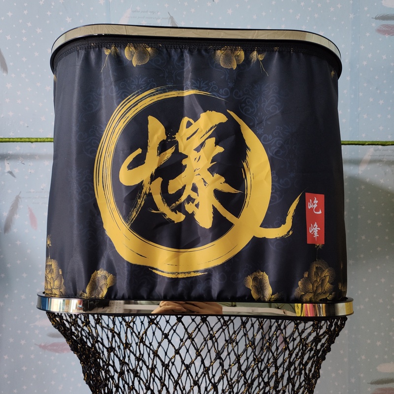 黑坑钓鱼护大力马手工编织双线防挂涂胶加厚高档大物速干渔袋网兜