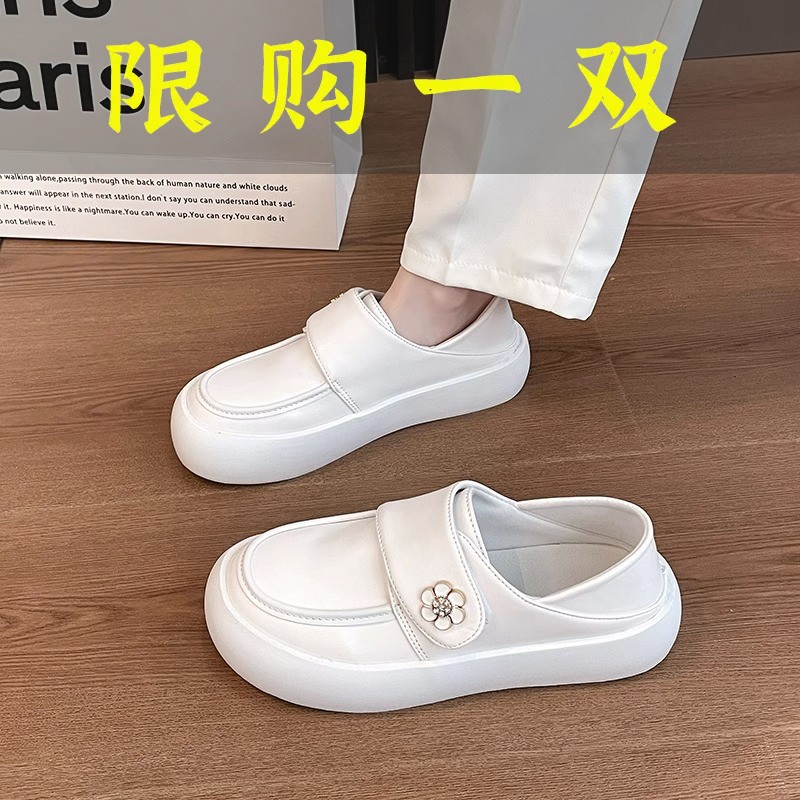 红蜻蜓牌护士鞋女秋冬软底久站不累脚松糕厚底魔术贴单鞋女医护