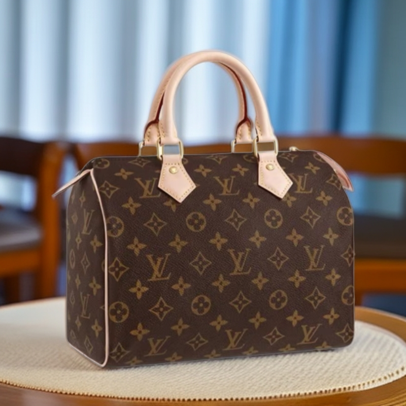 全新未使用 LouisVuitton/路易威登 speedy 25无肩带芯片款804065