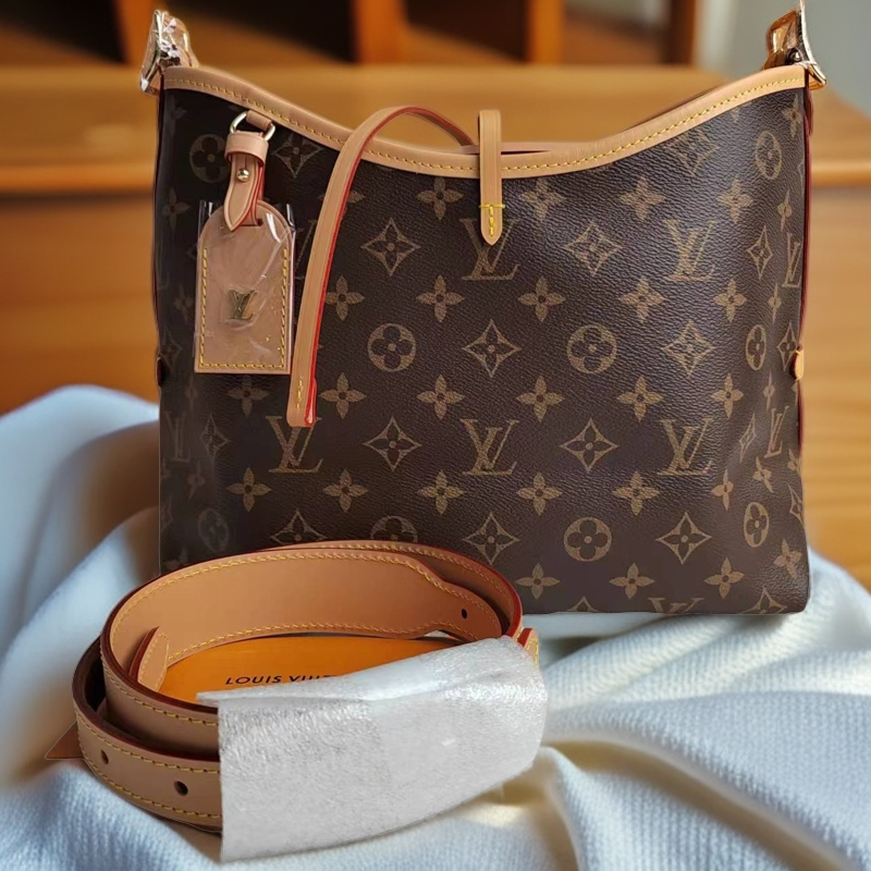 未使用 LouisVuitton/路易威登 carryall小号 老花包 