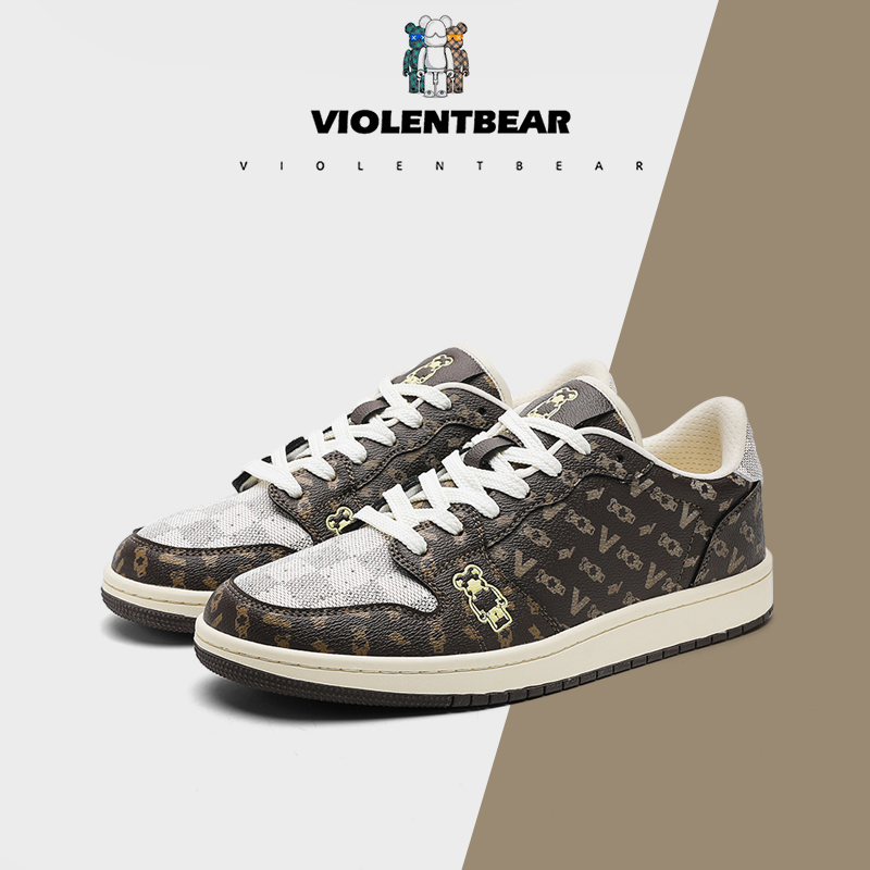 Violentbear/暴力熊春夏新款时尚拼色舒适透气百搭休闲板鞋2409