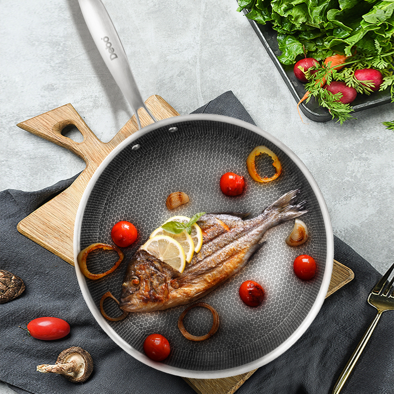 蜂窝耐腐蚀不粘炒锅