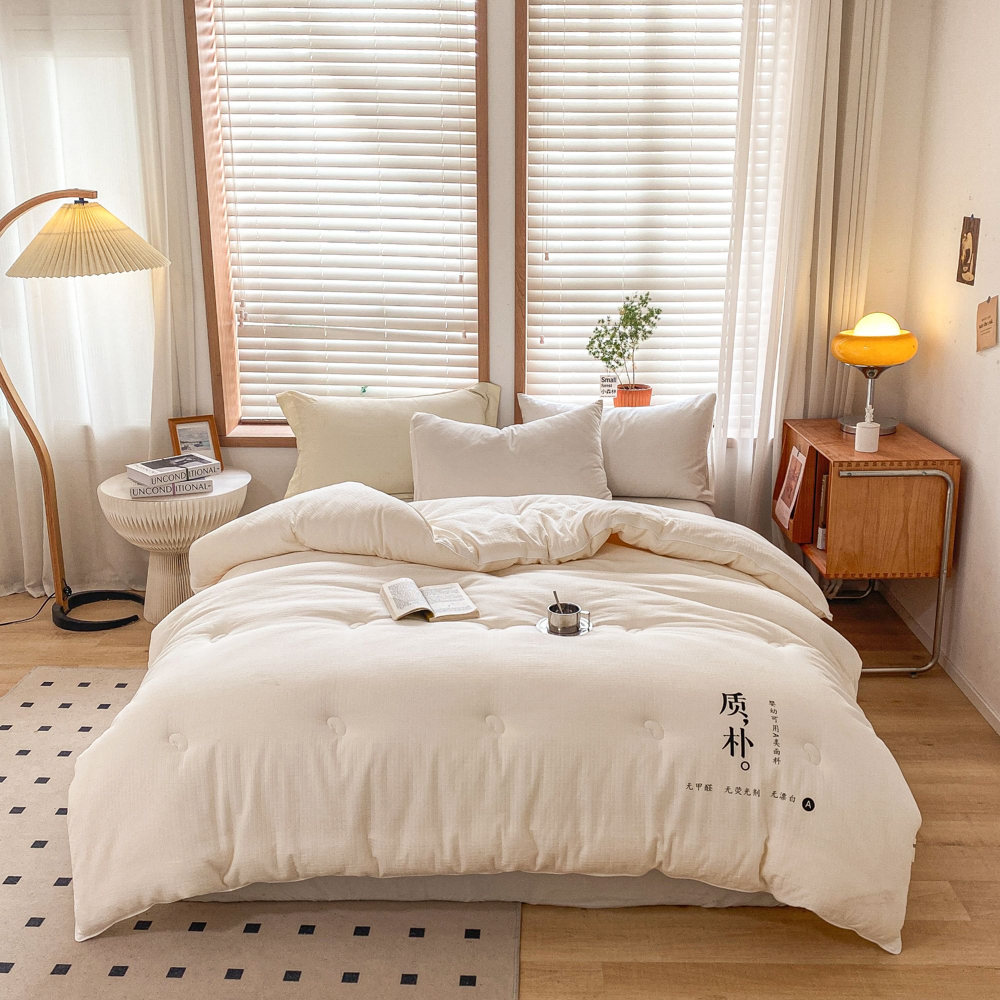 原棉大豆蛋白被春秋冬被保暖加厚柔软亲肤四季通用机洗针织学生