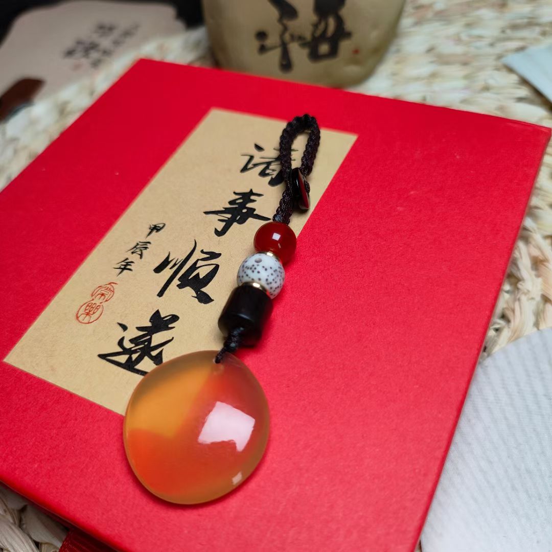 钥匙扣   青鱼石   创意礼品手工