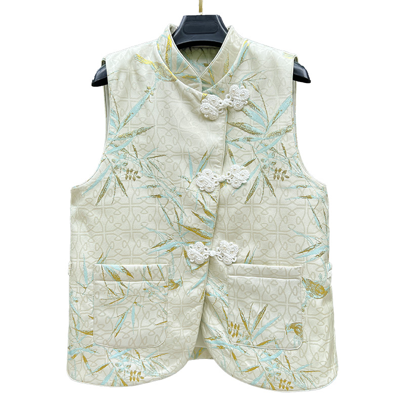 新中式盘扣女款上衣2025秋冬新款高端爆款洋气国风马甲新中式马甲