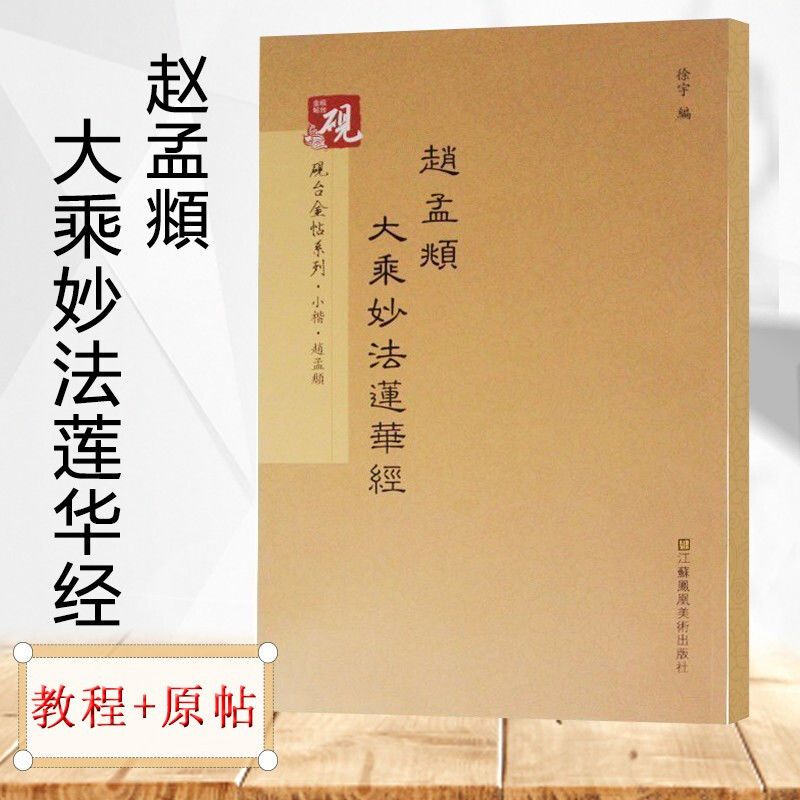 赵孟頫大乘妙法莲华经正版小楷字帖硬笔毛笔繁体字放大砚台金帖书
