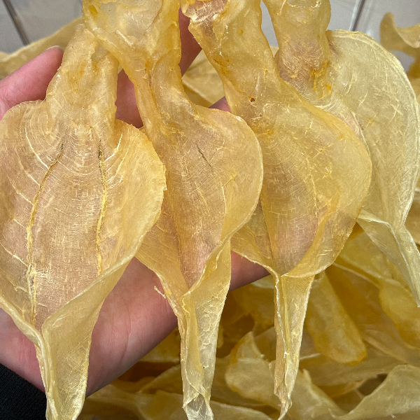 鸿康行 广东本港白花 溪沃开片鱼胶滋补品 鱼胶干货1-500g