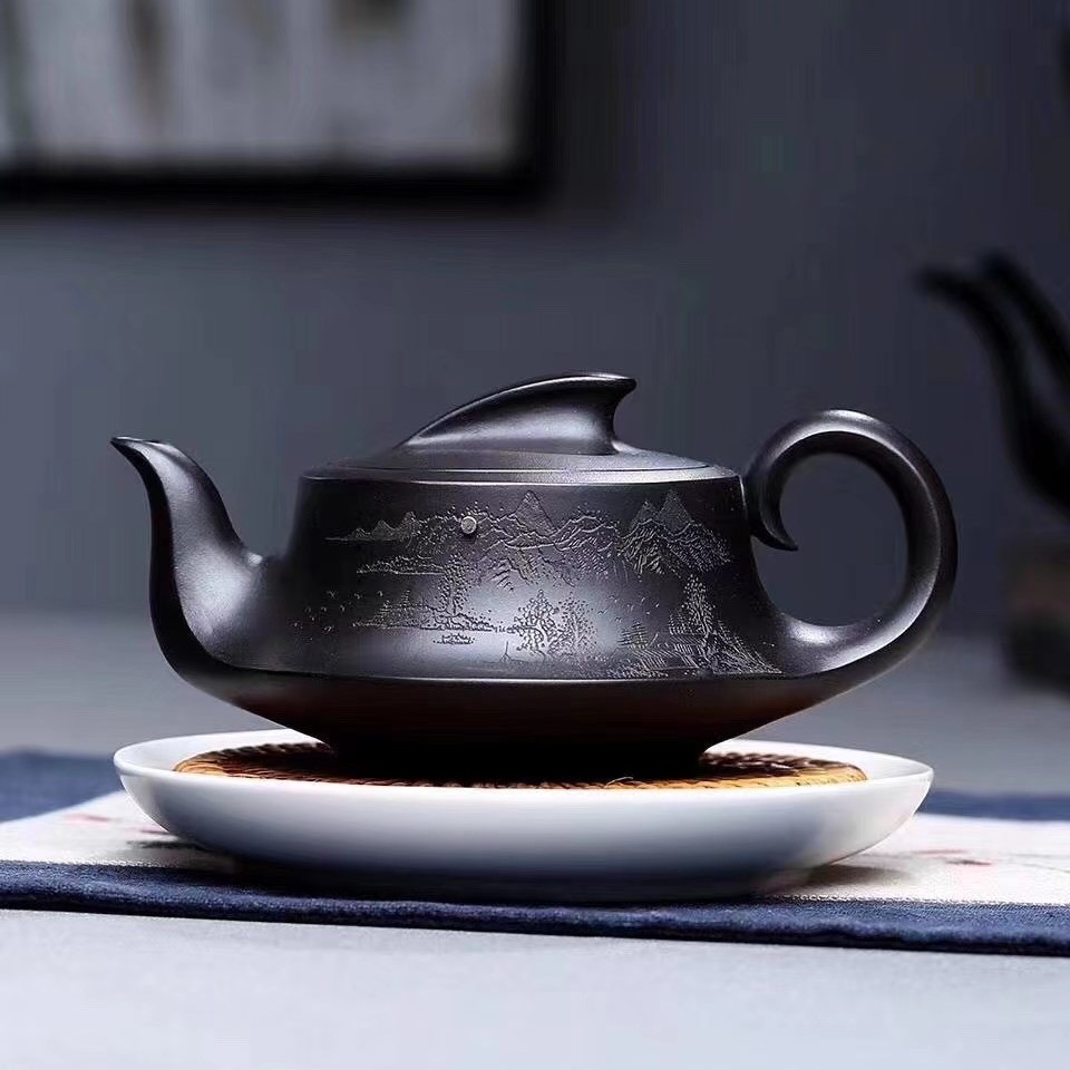 精品推荐：｛一帆风顺壶｝珍稀石黄料，260cc