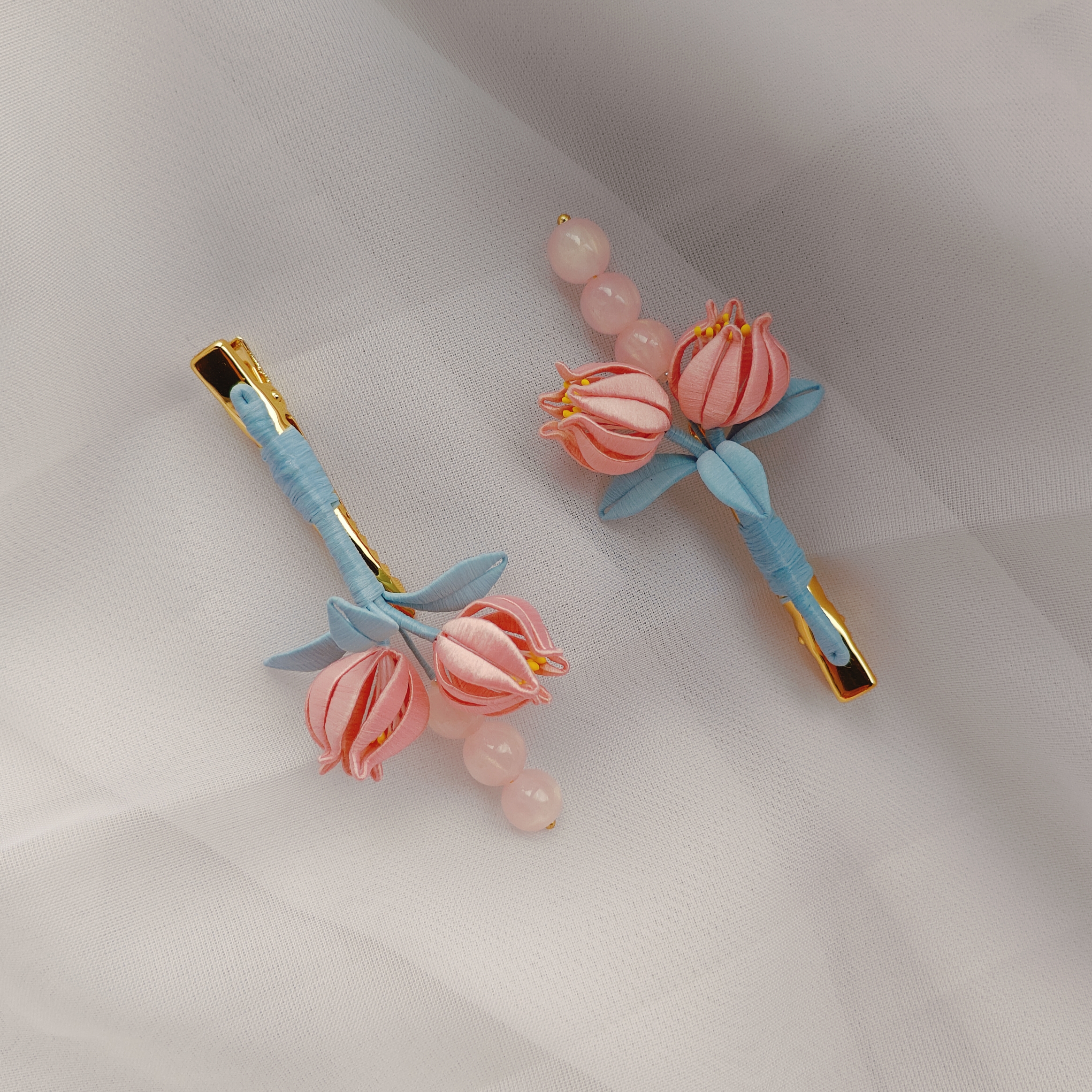 原创铃兰缠花发簪发夹【付款后7天内发货】手工定制款可爱百搭清新