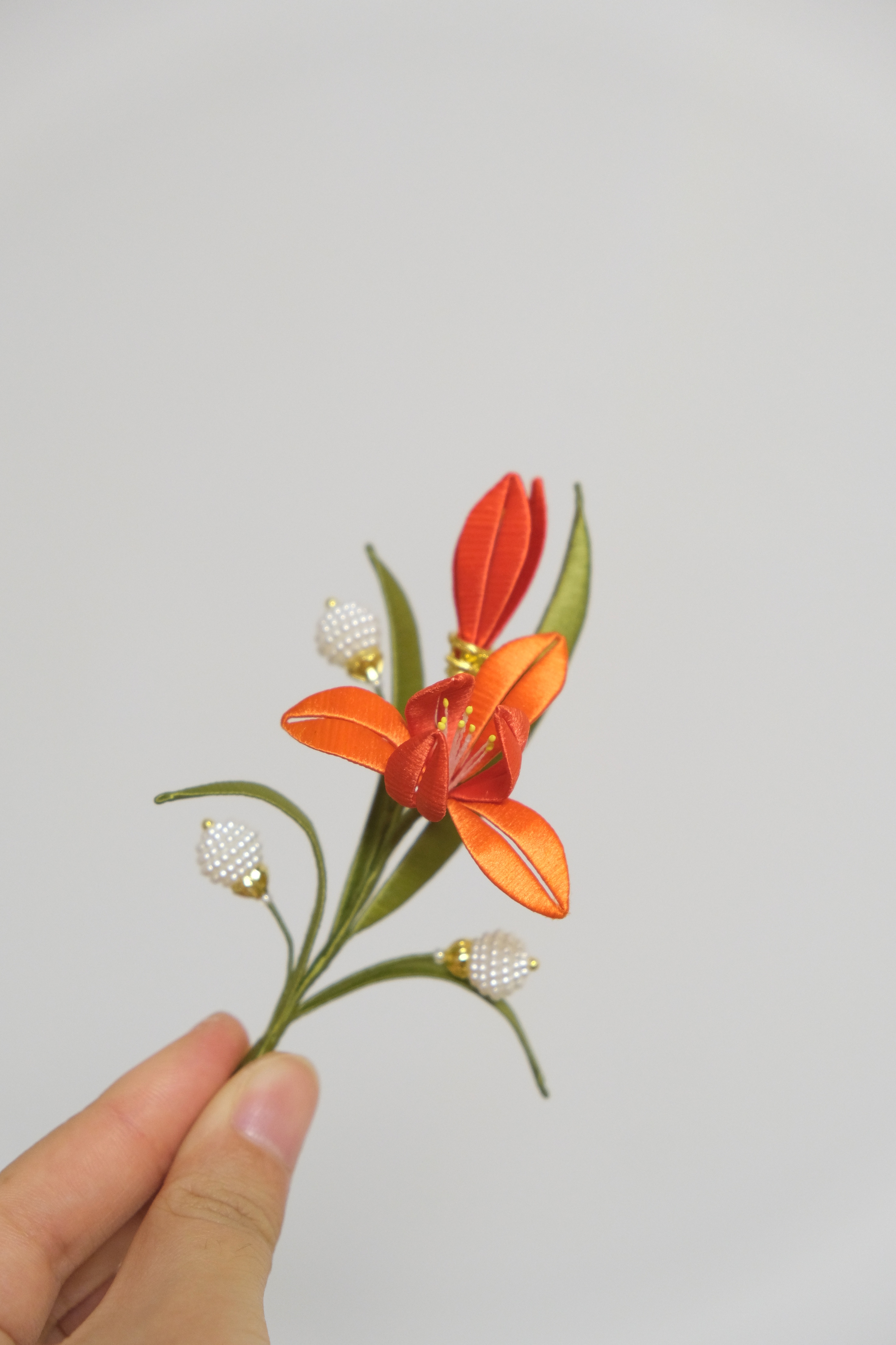 兰花缠花胸针发簪发饰【付款后7天内发货】手工定制款古风日常百搭