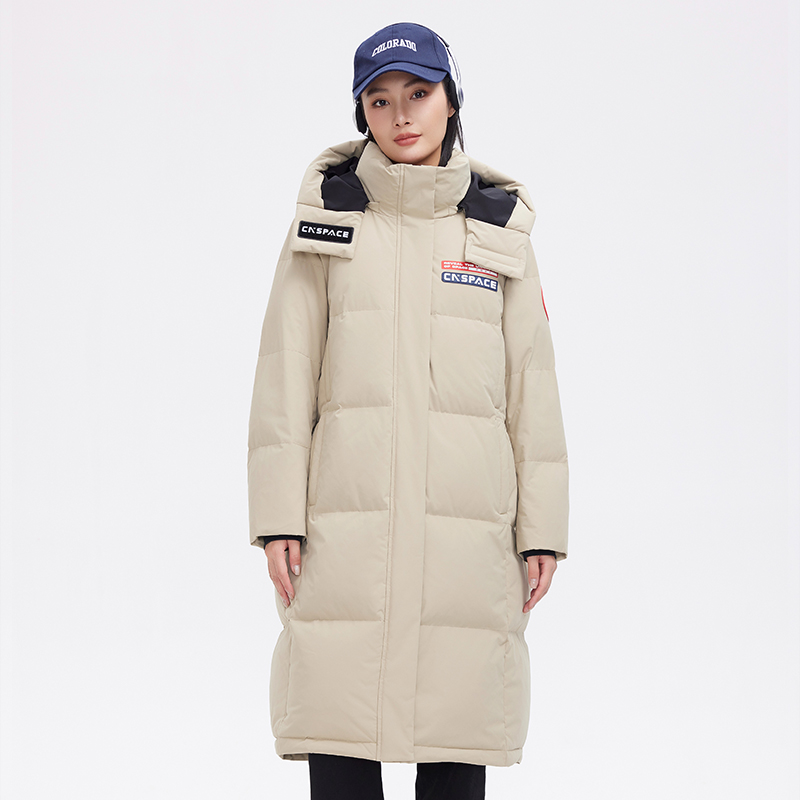 【2024航天系列】男女同款连帽休闲长款加厚冬季羽绒服828626