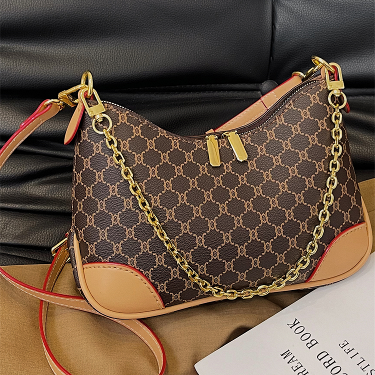 牛角包手工材料包自制礼物编织包包DIY非成品单肩斜挎月亮包