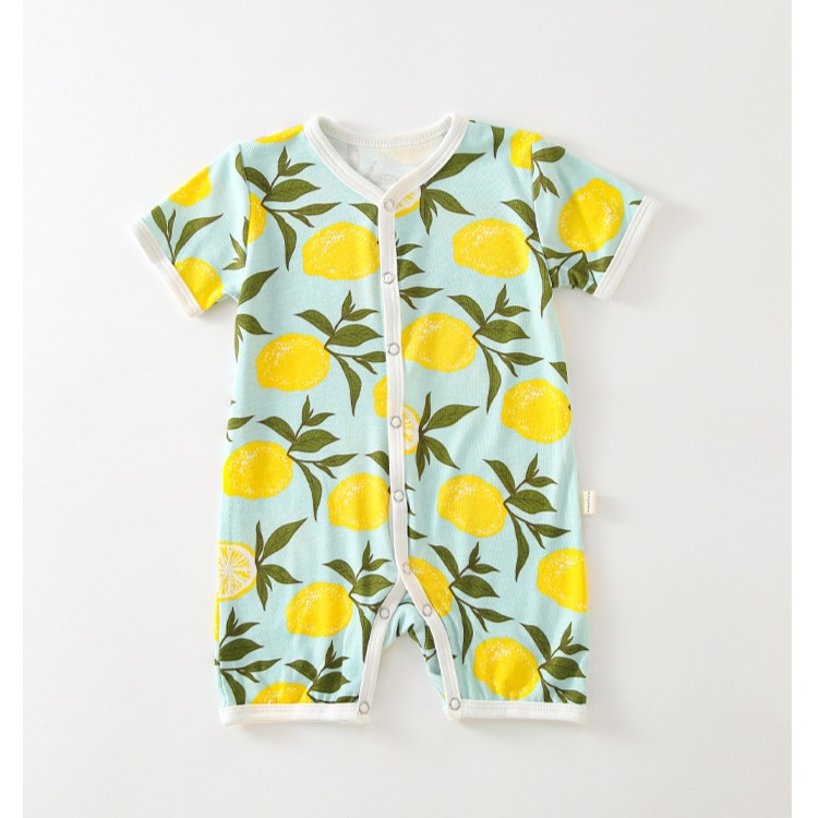 【2西润花姐】甜C201-400夏季欧美大印花婴儿连体衣