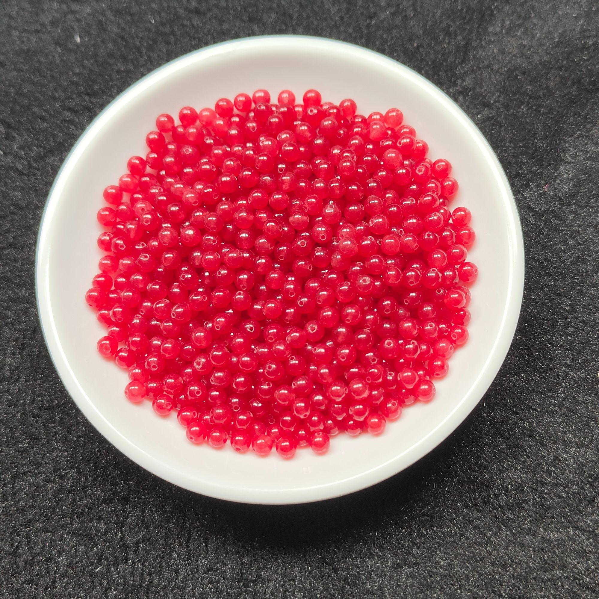 天然散珠  南红  4mm 100颗 （赠弹力绳） NH001