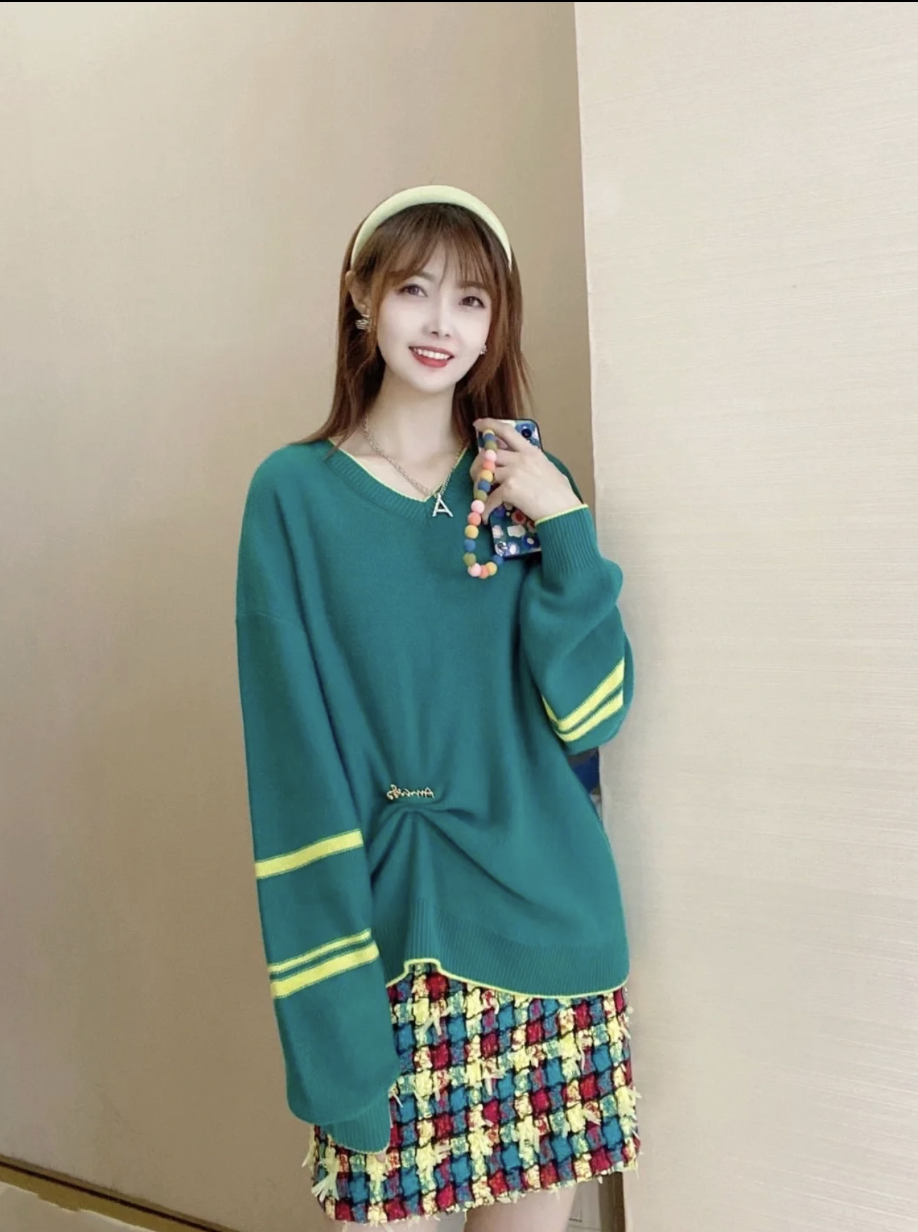 不支持退换 5399490 时尚均码羊绒针织衫