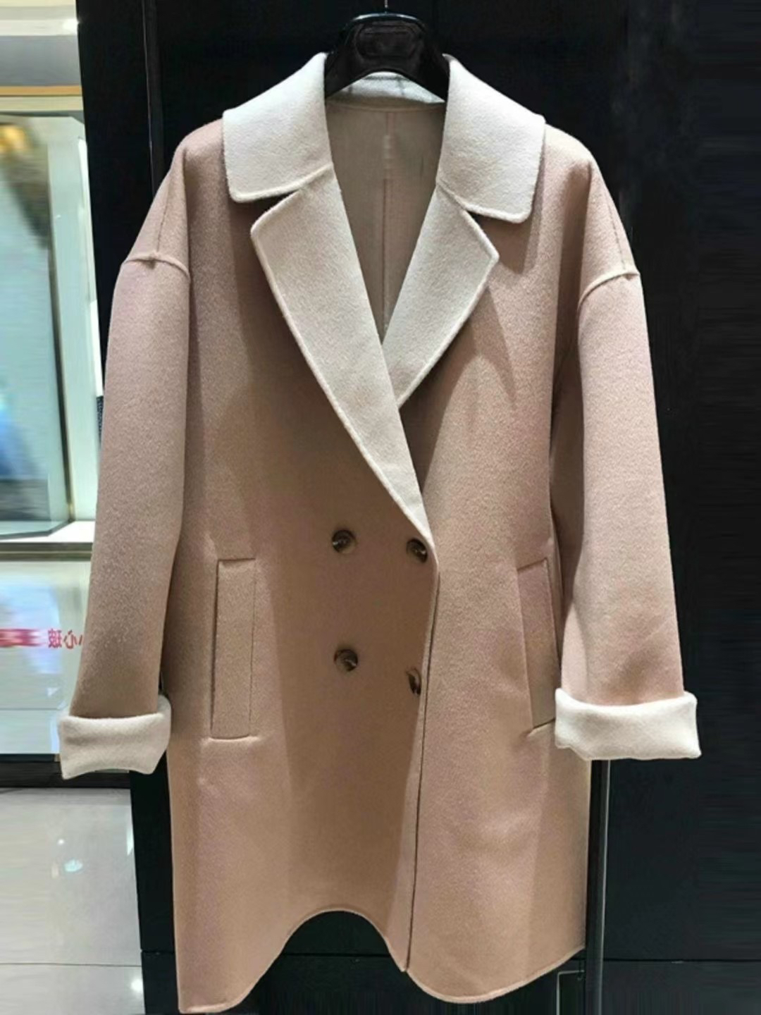 不支持退换 1折 1400319 时尚百搭双面尼外套