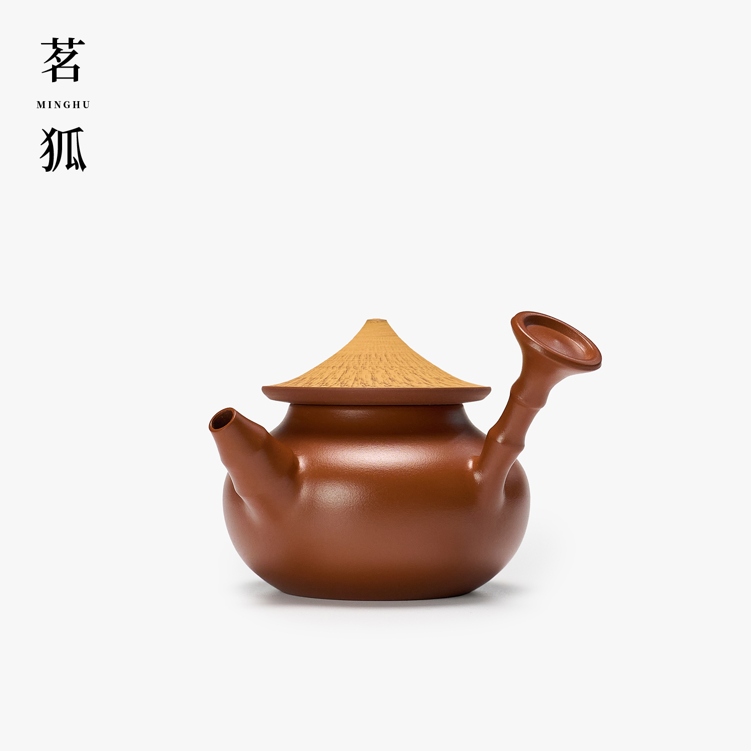 【佘春波·渔翁】鸡蛋黄泥潮州手拉壶 高工全手土水侧把功夫茶泡茶壶