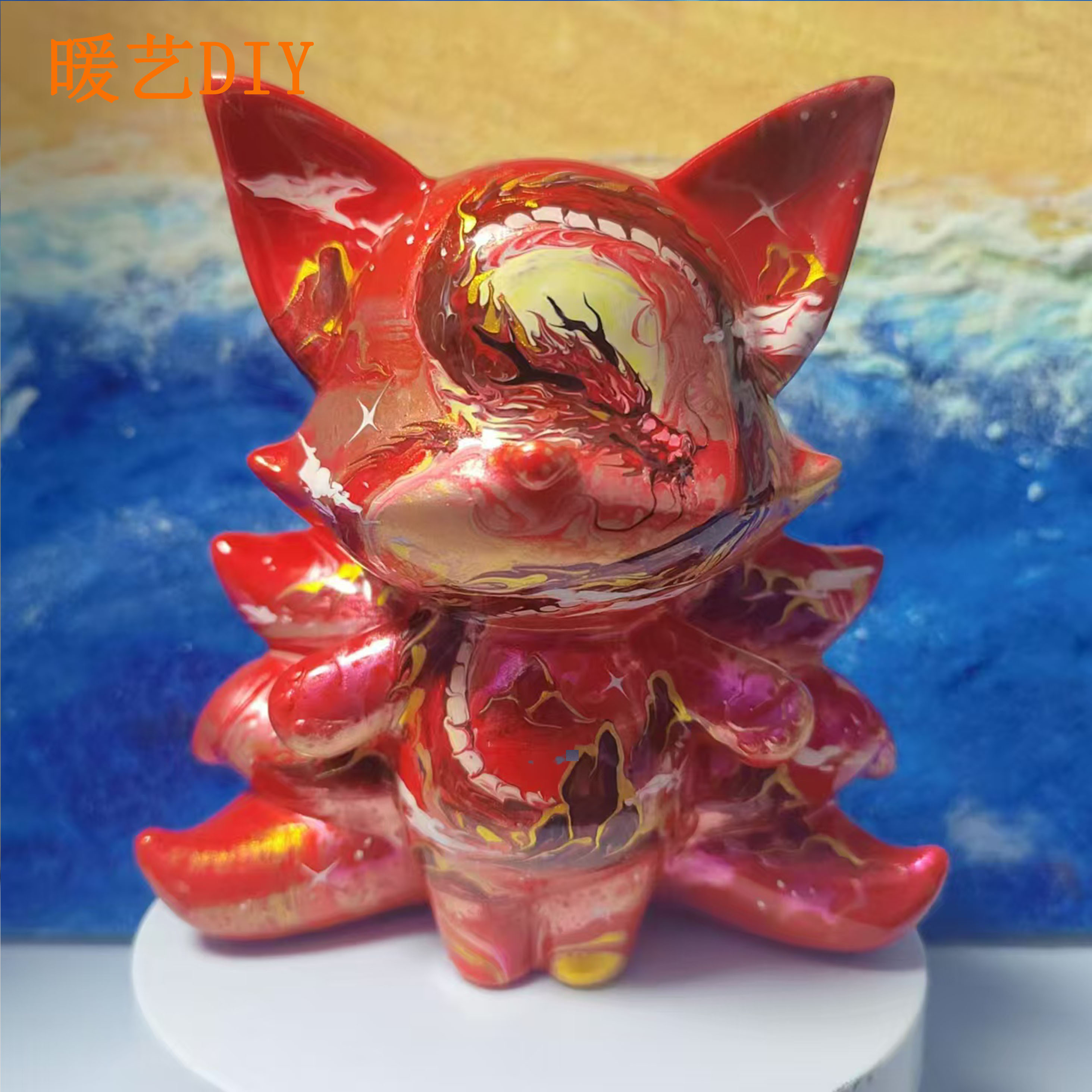 【直播选15厘米左右】手绘树脂创意摆件