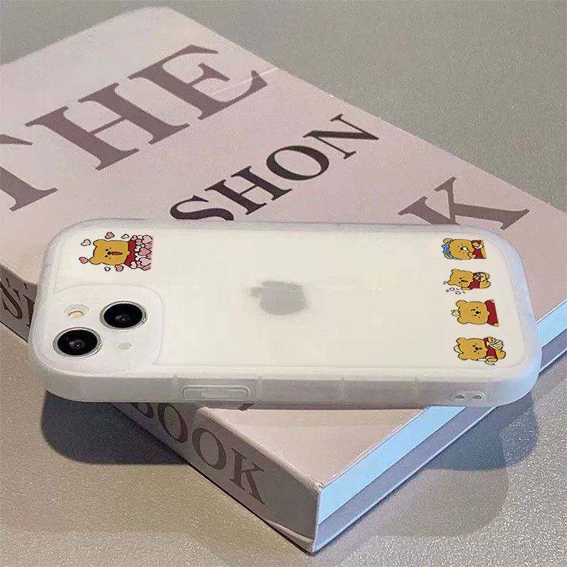 维尼熊苹果15ProMax手机壳iPhone14新款13硅胶12简约11软壳Xr女