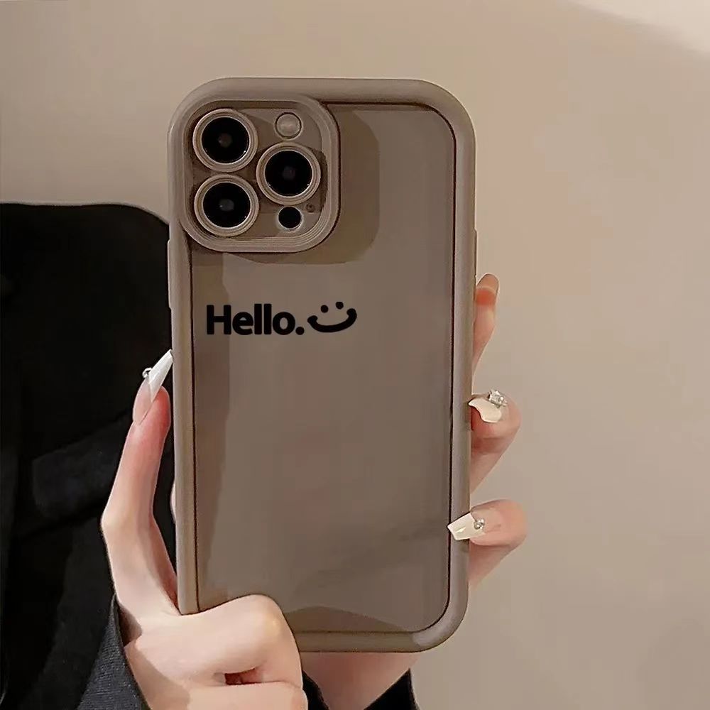 hello苹果15手机壳iPhone14ProMax女13/7/8P/12/xr全包X软壳11