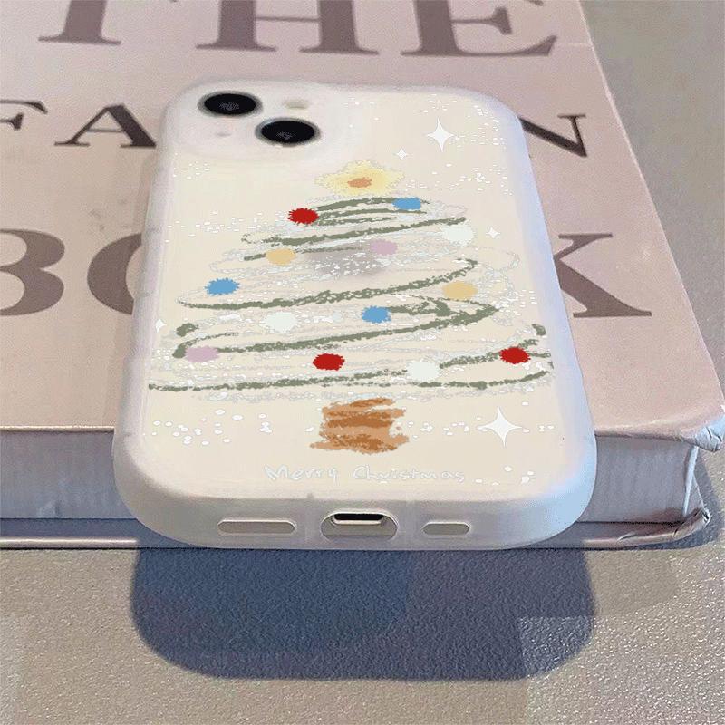圣诞款苹果15ProMax手机壳iPhone14新款13硅胶12简约11软壳X女8