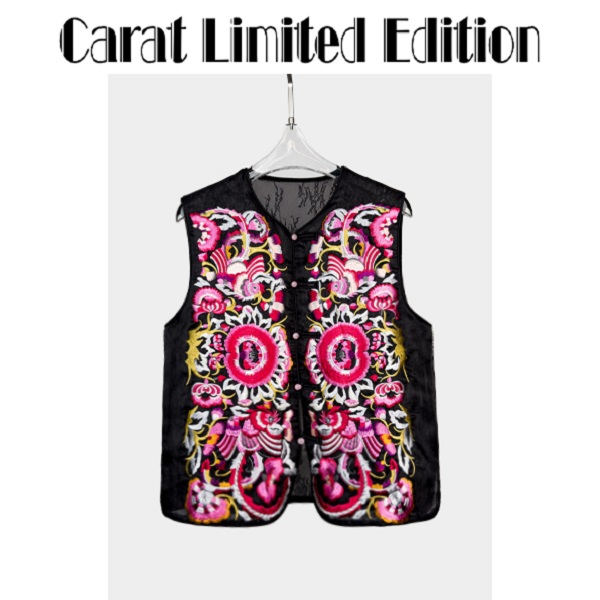 PINGTING.YE复古重工刺绣轻奢民族百搭显瘦马甲外套23268