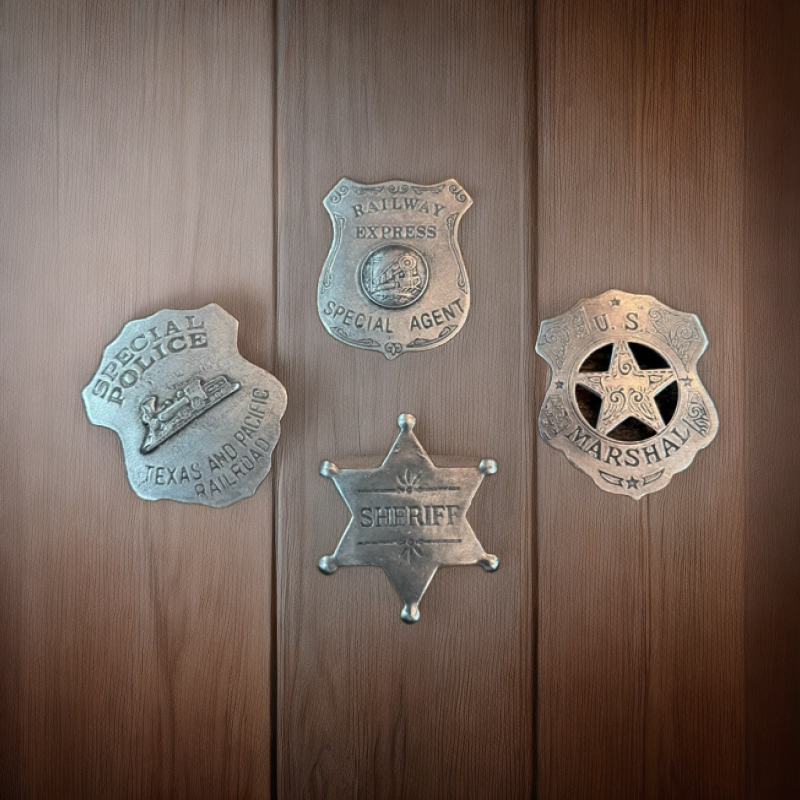 西部牛仔马术胸前装饰徽章金属质地