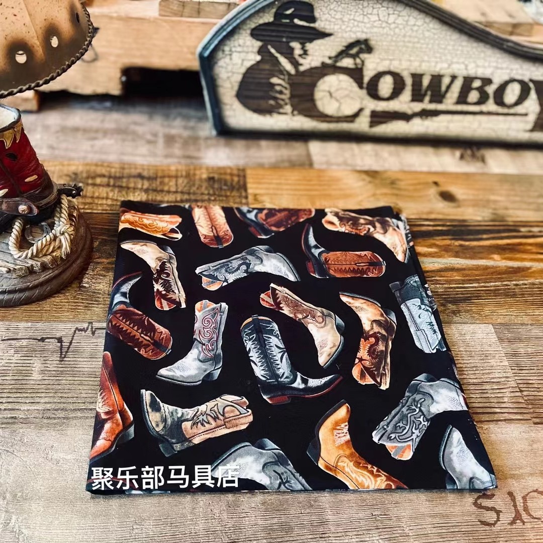 牛仔方巾防晒美观美产质量好不磨脸男士