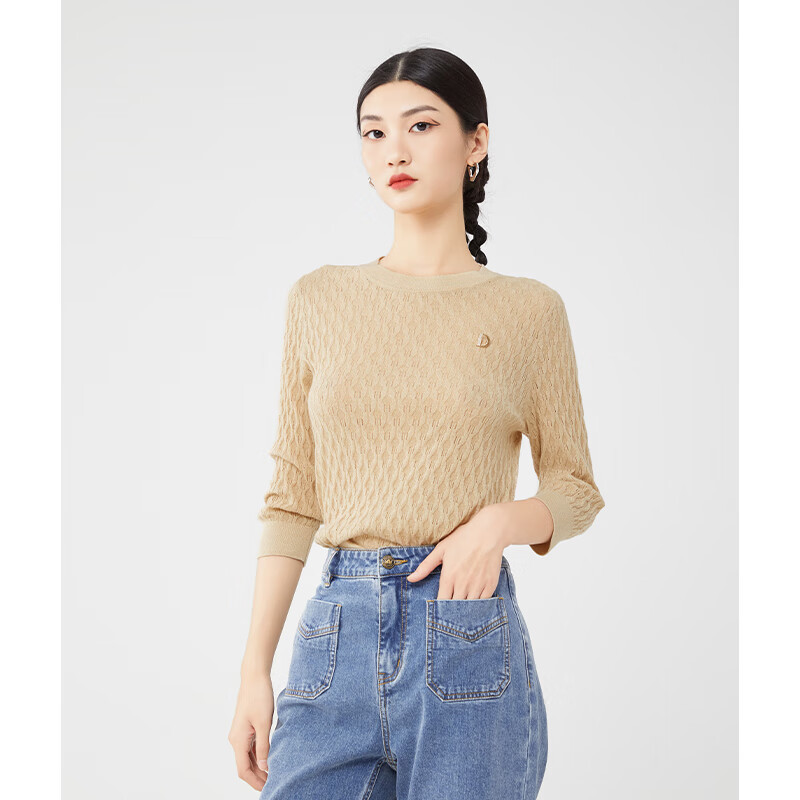 【达人专属】佳人苑针织衫女2024年春季新款J315003