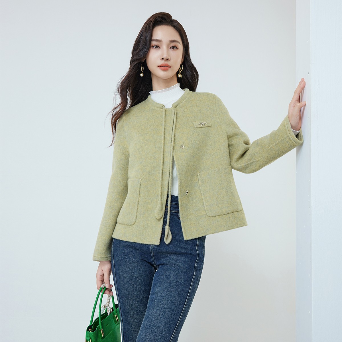 【柠檬专属】佳人苑毛呢外套女冬季新款JW44N001