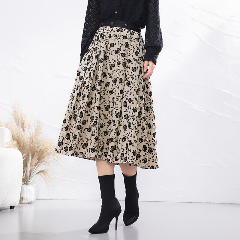 【小余专属】佳人苑半身裙女2023年冬季新款JX246009