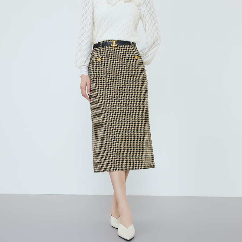 【柠檬专属】佳人苑半身裙女新款J346026