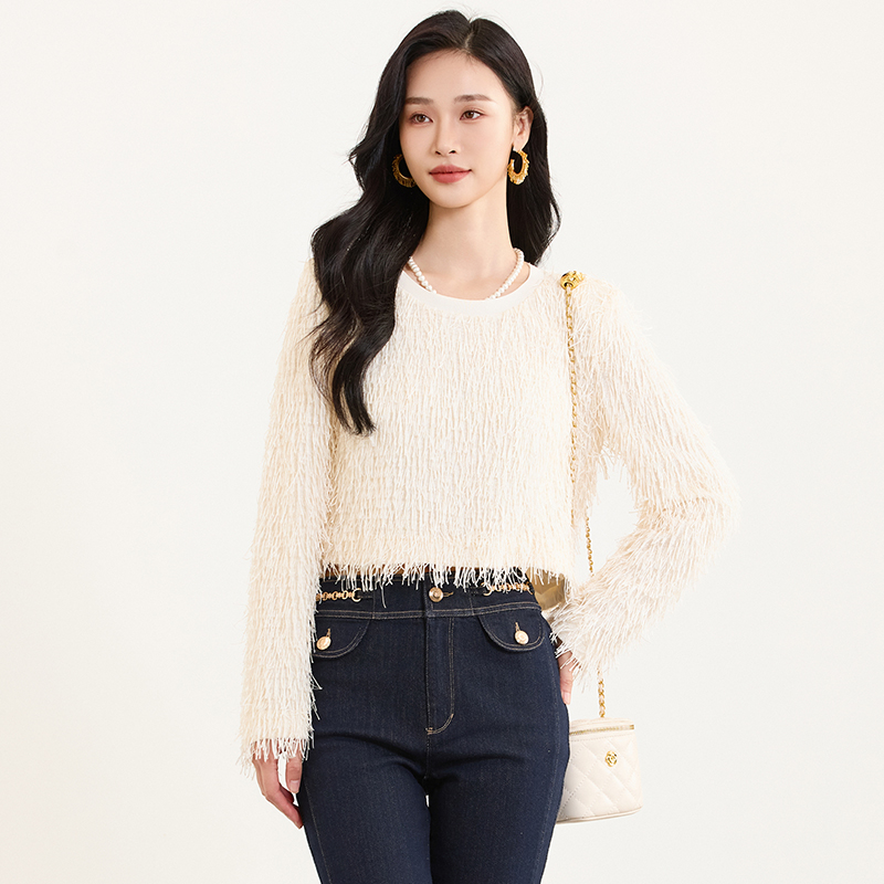 【小余专属】佳人苑小衫女春季新款J412009