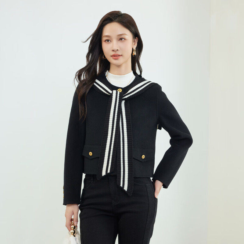 【柠檬专属】佳人苑毛呢外套女新款J34N319