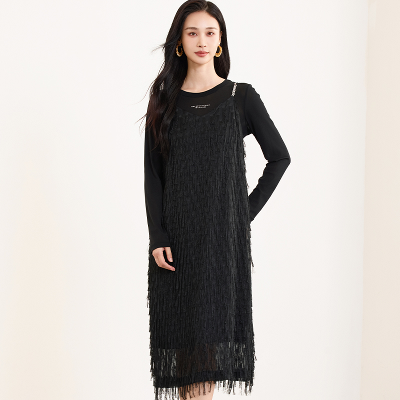 【开心专属】佳人苑连衣裙女春季新款J419002