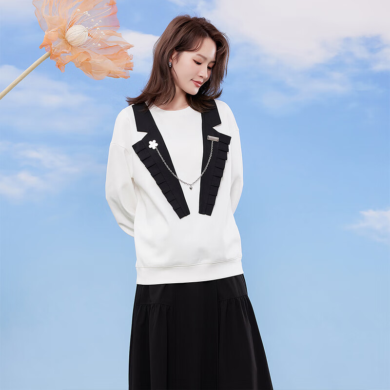【诗语专享】佳人苑卫衣女新款J238010