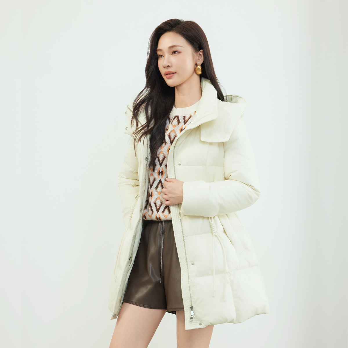 【柠檬专属】佳人苑羽绒服女新款J340039