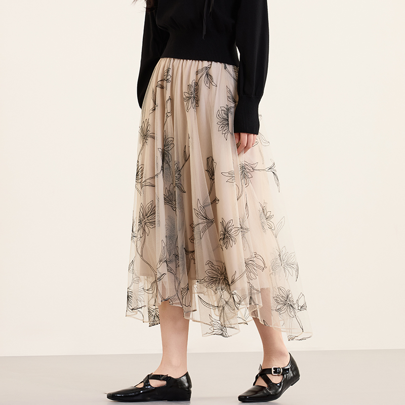 【柠檬专属】佳人苑半身裙女春季新款J416029