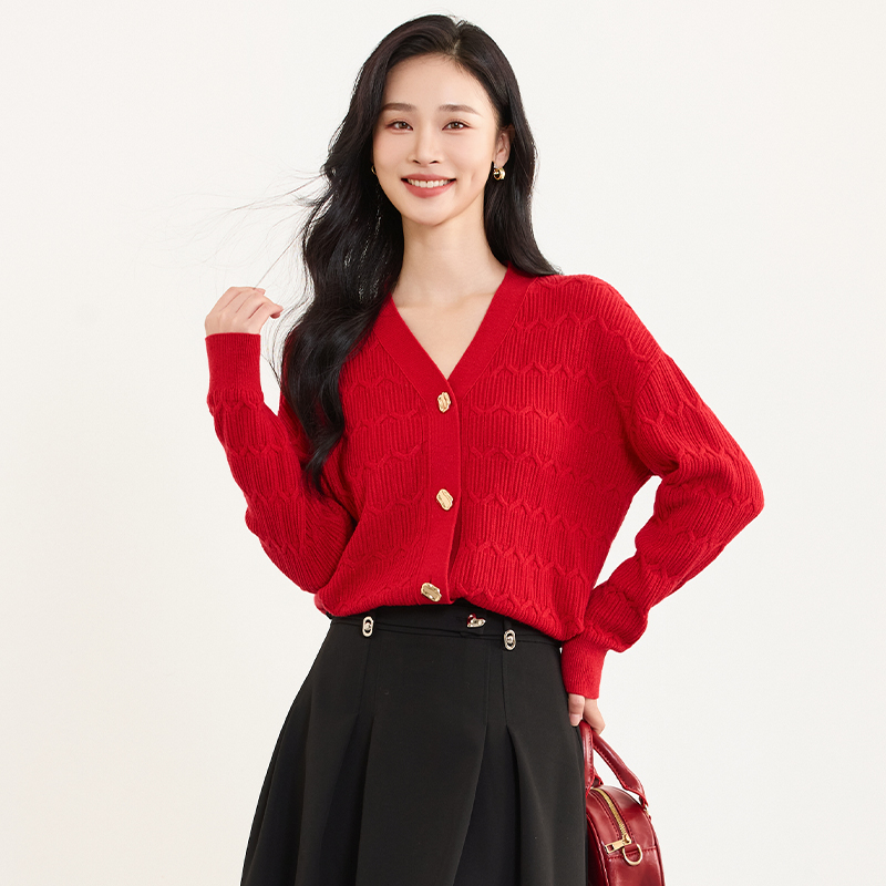 【柠檬专属】佳人苑毛衫女春季新款J415092